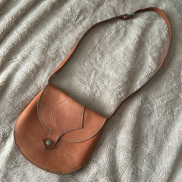 Amazing handmade leather bag from Italy super rare - Picture 3 of 8